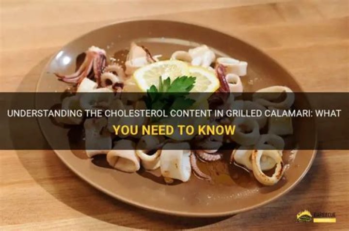Do calamari have cholesterol?