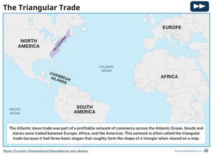 Which triangular trade route?